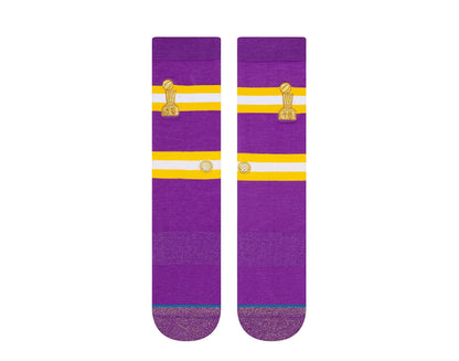 Stance Casual NBA Los Angeles Lakers Banner Purple Crew Socks M548D19LAK-PUR