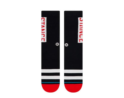 Stance UnCommon Solids Classic OG Red/Black Crew Socks M556D17OGG-RED
