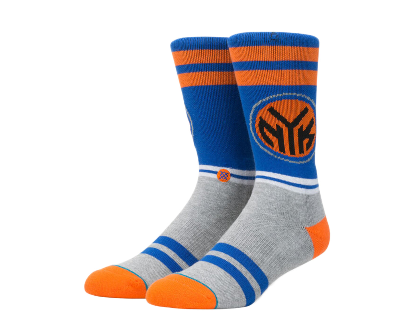 Stance Casual NBA New York Knicks City Gym Blue/Grey Crew Socks M558A17CKN-BLU