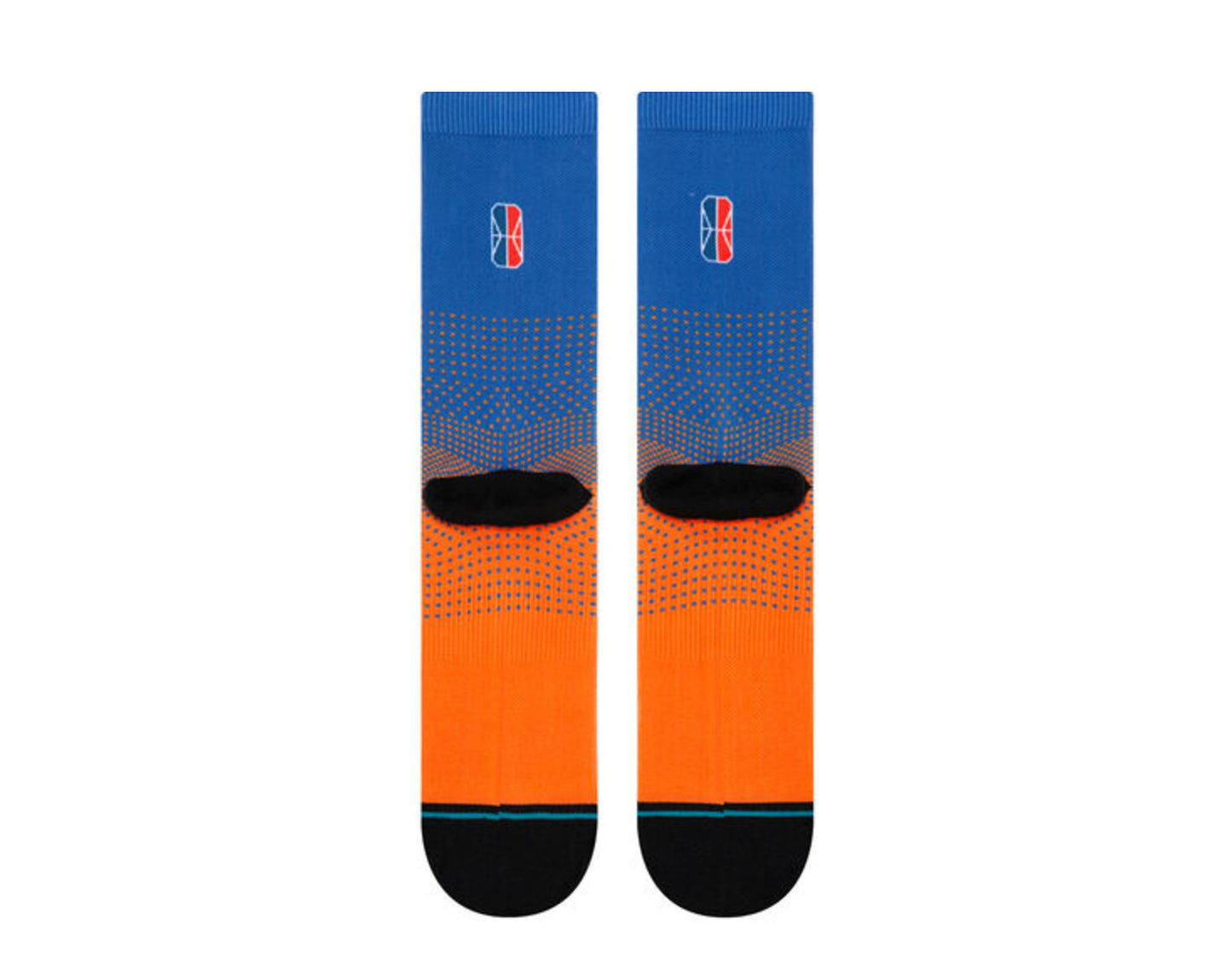 Stance Casual NBA NY Knicks Gaming 2K Blue/Orange Crew Socks M558A19KNG-BLU