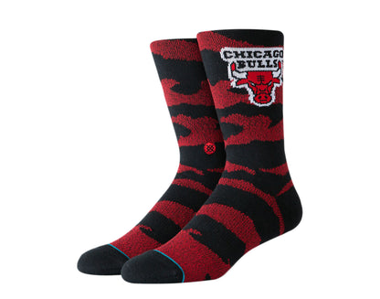 Stance Casual NBA Chi Bulls Camo Melange Black/Red Crew Socks M558B19BUL-BLK