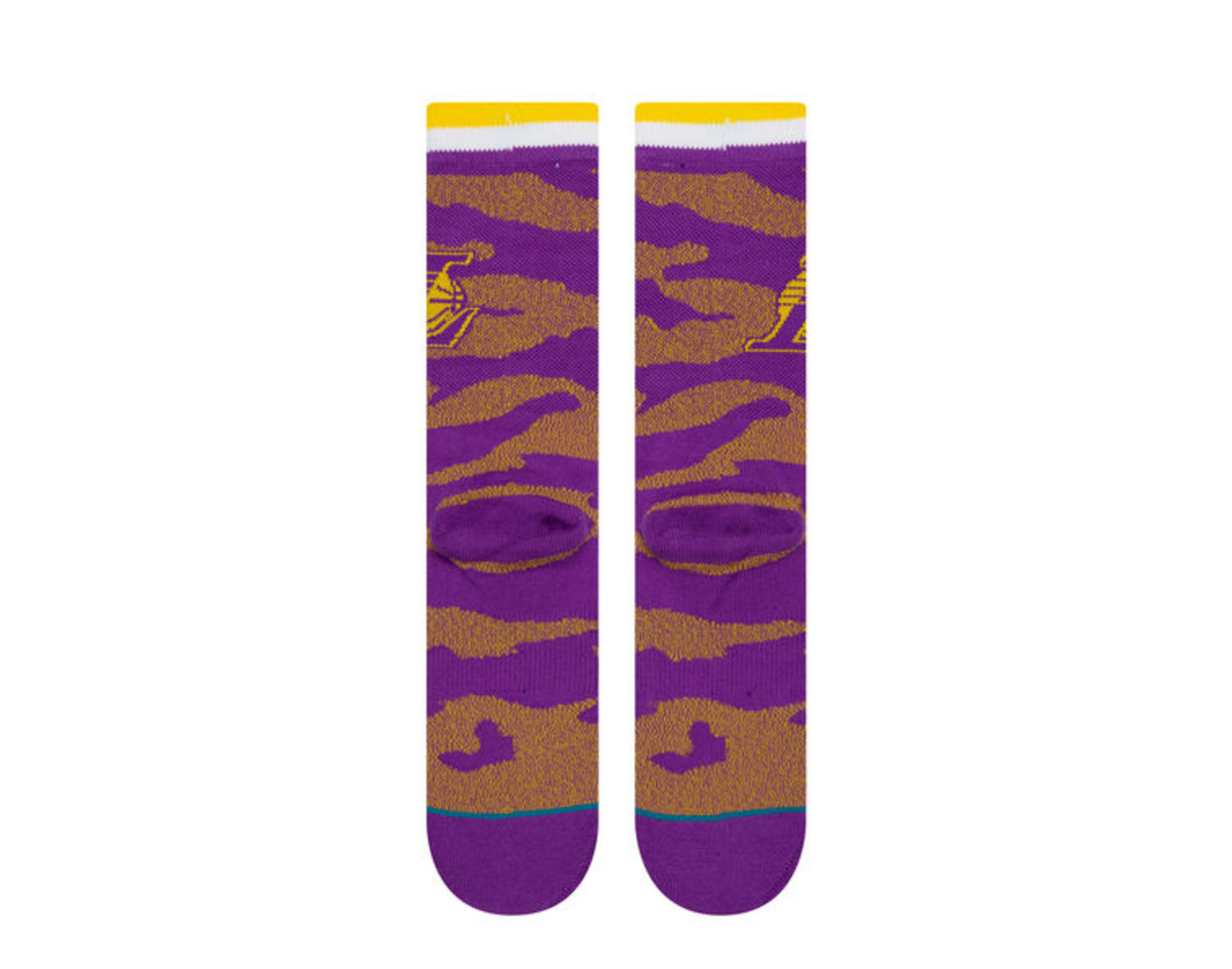 Stance Casual NBA LA Lakers Camo Melange Purple/Gold Crew Socks M558B19LAK-PUR