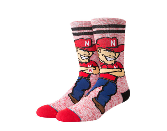 Stance NCAA Nebraska Herbie Character Red Socks M558C18HER-RED
