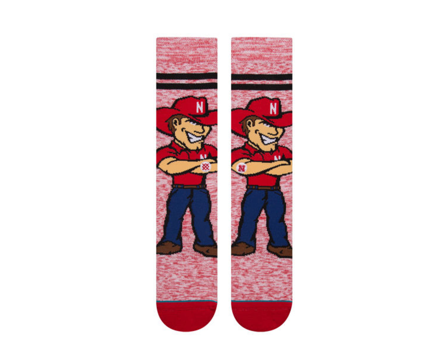 Stance NCAA Nebraska Herbie Character Red Socks M558C18HER-RED