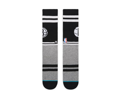 Stance Casual NBA Brooklyn Nets City Gym Black/Grey Crew Socks M558D18BKL-BLK