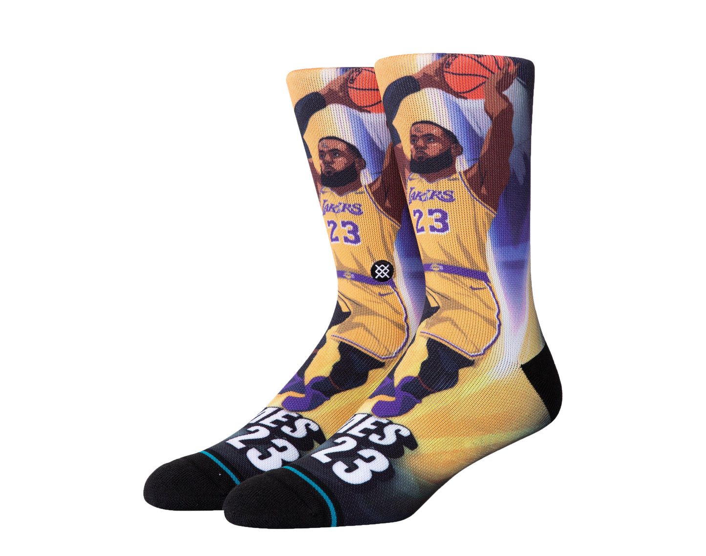 Stance Casual NBA Lebron James Rise La Lakers Crew Socks M558D19JAM-MUL