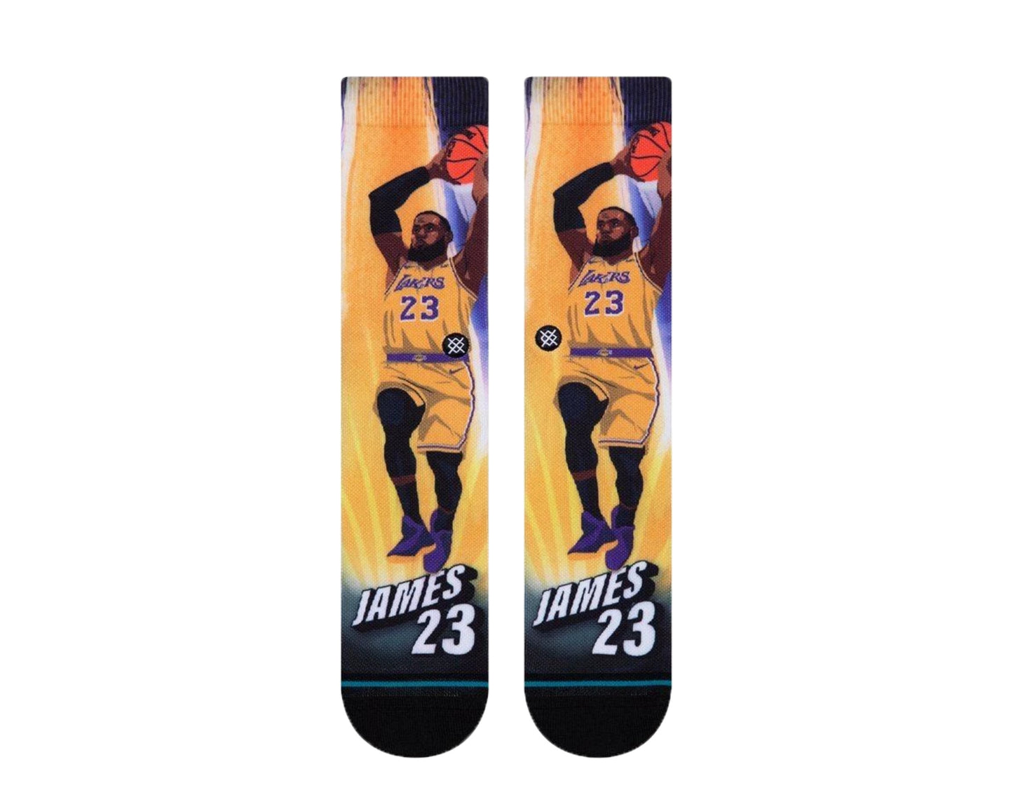 Stance Casual NBA Lebron James Rise La Lakers Crew Socks M558D19JAM-MUL