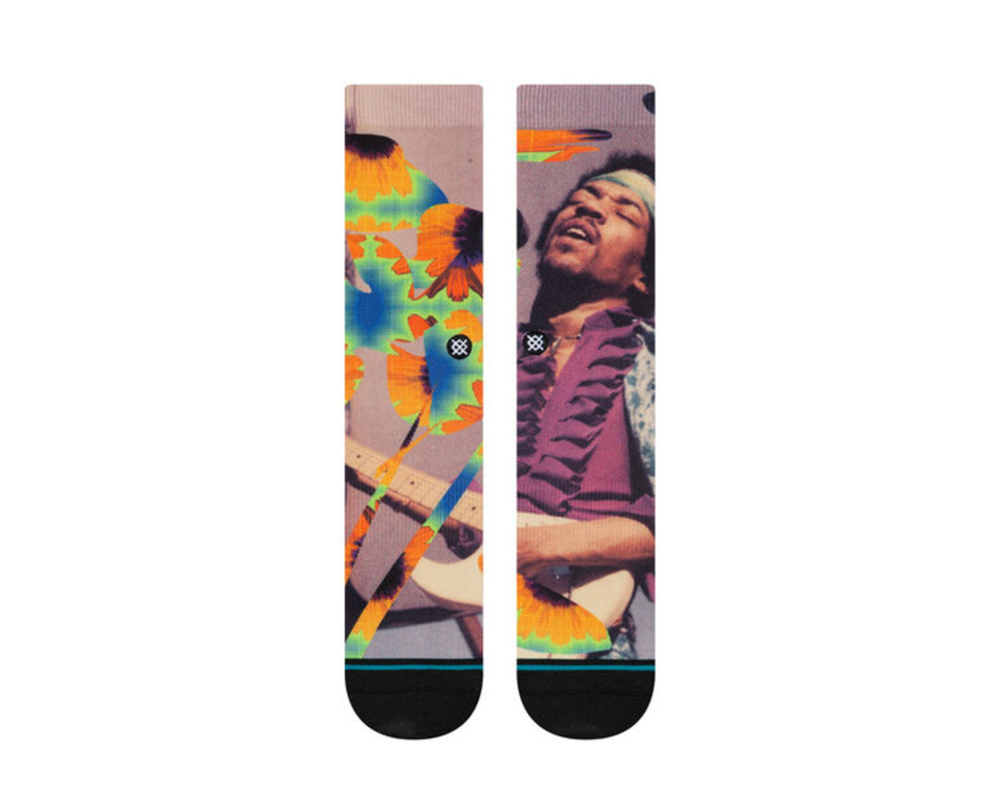Stance Anthem Jimi Hendrix - Jimi Flowers Multicolor Crew Socks M558D19JIM-MUL