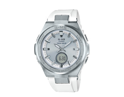 Casio G-Shock MSGS200G G-MS Metal and Resin Silver/White Women's Watch MSGS200-7A