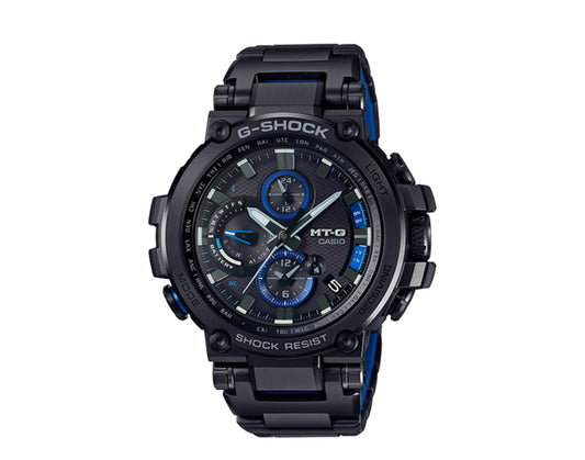 Casio G-Shock MTGB1000 MT-G Analog Chronograph Metal Black/Blue Men's Watch MTGB1000BD-1A