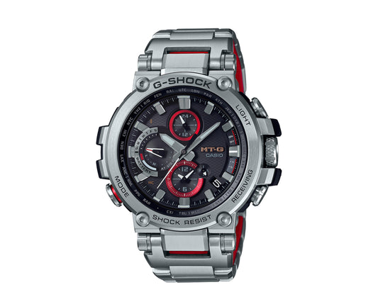 Casio G-Shock MTGB1000 MT-G Metal Silver/Red Men's Watch MTGB1000D-1A