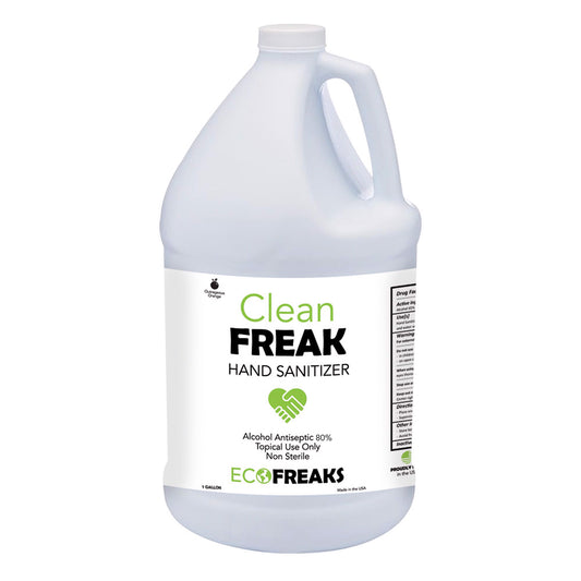 Clean Freak Hand Sanitizer Orange Scent 80% Ethanol Alcohol (1 Gallon) OFCSAN128