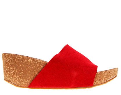 Chocolat Blu Riverside Wedge Red Women's Sandal