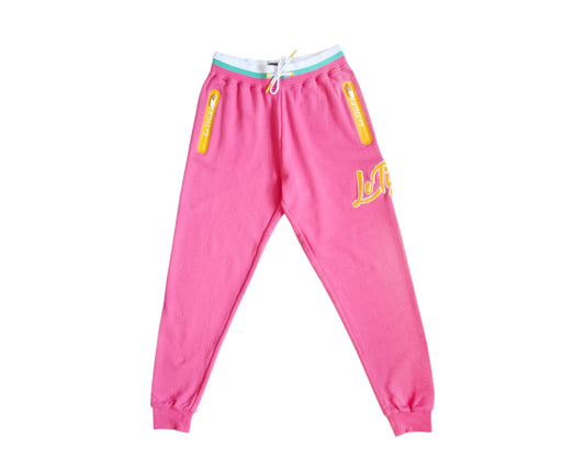 Le Tigre Mila Jogger Magenta Pink/Yellow Women's Pants S20KB001-MAG