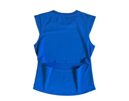 Le Tigre Isabella Rhinestone Sleeveless Blue Women's T-Shirt S20KT032-BLU