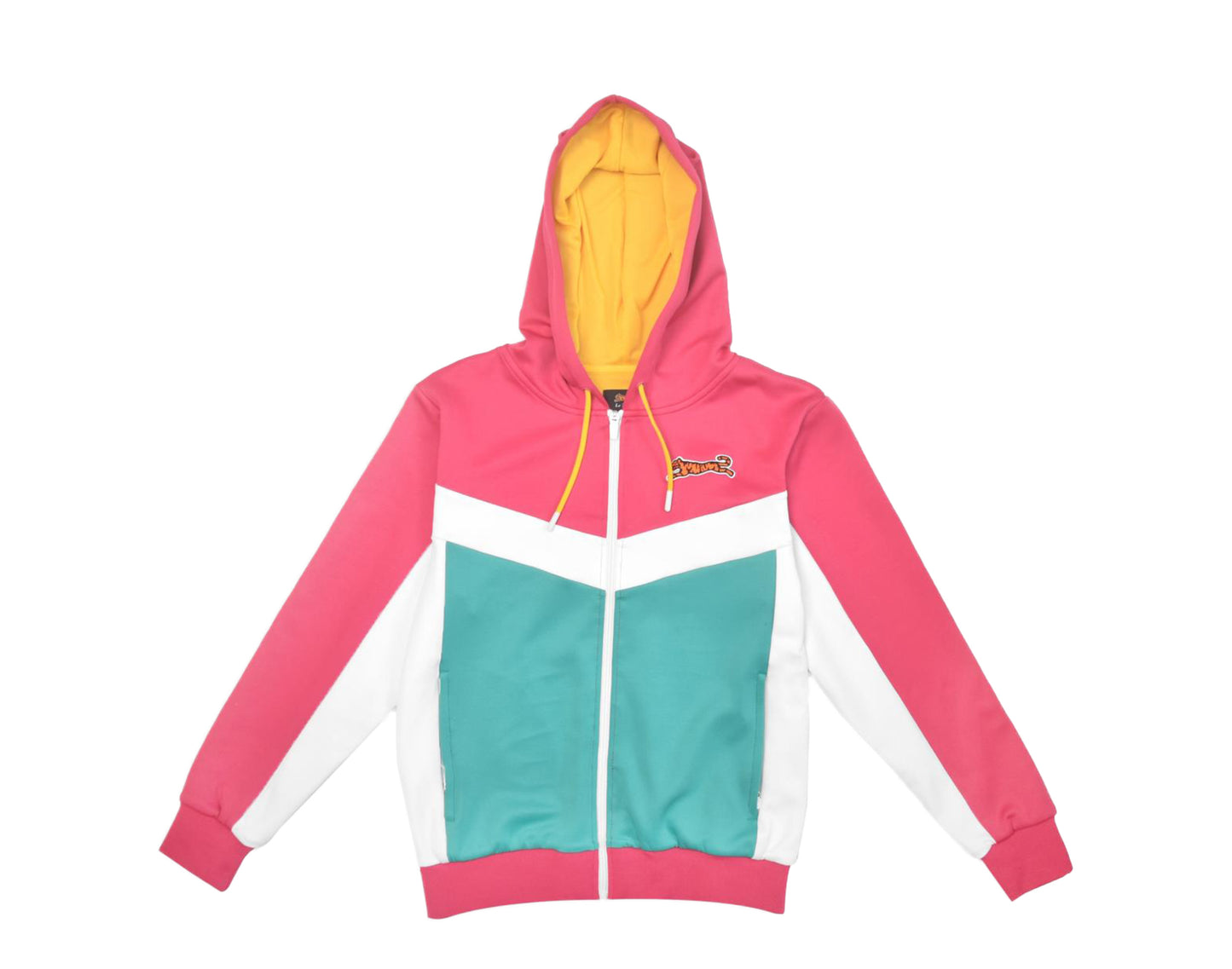 Le Tigre Sophia Hooded Track-Top Magenta Pink/Green Women's Jacket S20WT001-MAG