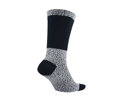 Nike Air Jordan Elephant Print Crew Black/Wolf Grey Socks SX5244-012