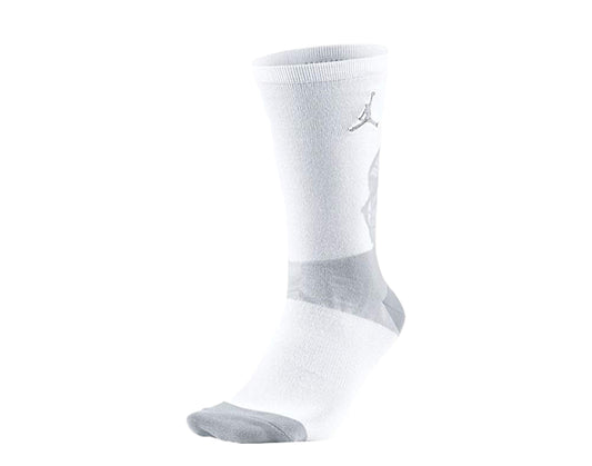 Nike Air Jordan Jumpman 4 Crew White/Grey Spike Lee Socks SX5645-100