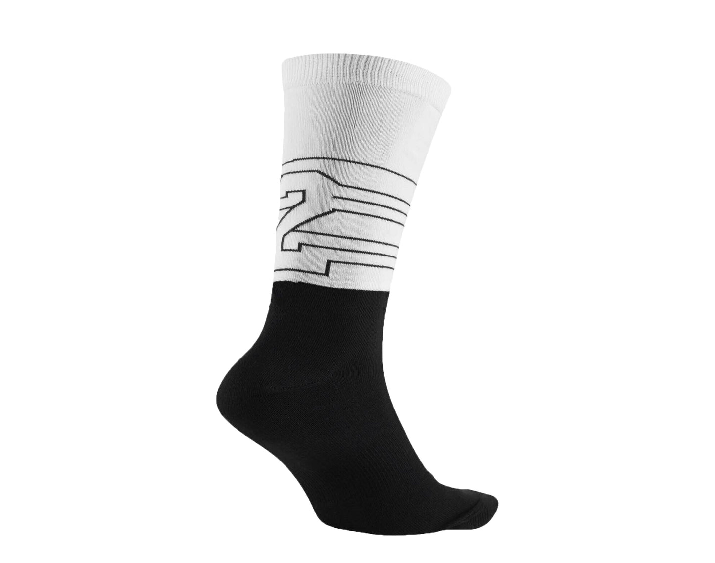 Nike Air Jordan Jumpman 13 Crew Black/White Socks SX6077-010