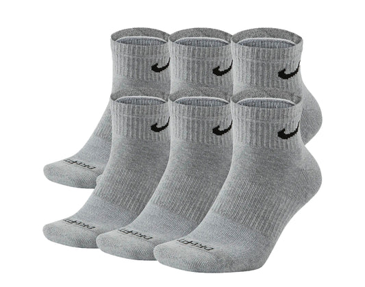 Nike Everyday Plus Cushion Ankle Grey/Black Socks (6 Pair Pack) SX6899-063