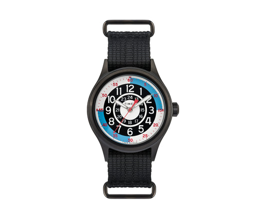 Timex x Todd Snyder Blackjack 40mm Fabric Strap Black/White Watch TW2R56000JR