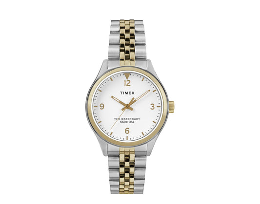 Timex Waterbury Traditional 34mm Stainless Steel Two-Tone Watch TW2R69500VQ