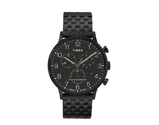 Timex Waterbury Classic Chrono 40mm Steel Black/Black Watch TW2R72200VQ