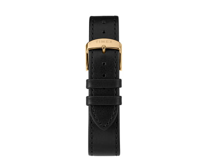 Timex Marlin Automatic 40mm Leather Strap Black/Gold-Tone Watch TW2T22800ZV
