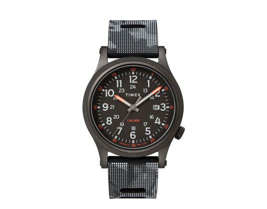 Timex Allied LT 40mm Silicone Strap Black-Digi Camo Watch TW2T33600VQ