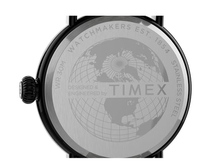 Timex Standard 40mm Leather Strap Gunmetal/Brown Watch TW2T69400VQ