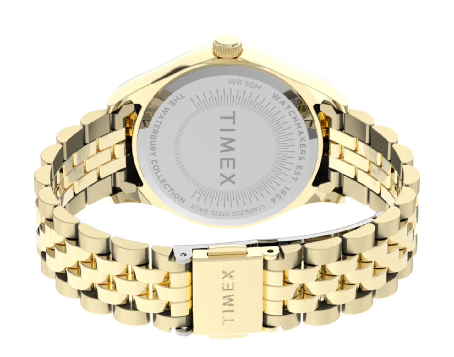Timex Waterbury Legacy 34mm Steel Bracelet Gold-Tone Women's Watch TW2T86900VQ