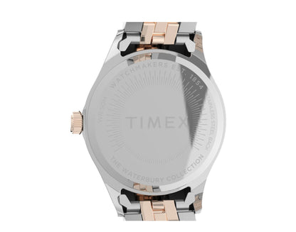 Timex Waterbury Legacy 34mm Stainless Steel Two-Tone/Silver Watch TW2T87000VQ