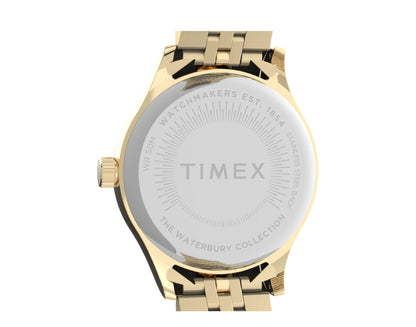 Timex Waterbury Neon Glow 34mm Stainless Steel Gold Watch TW2U23200VQ