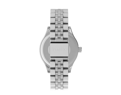 Timex Waterbury Neon Glow 34mm Stainless Steel Silver Watch TW2U23400VQ