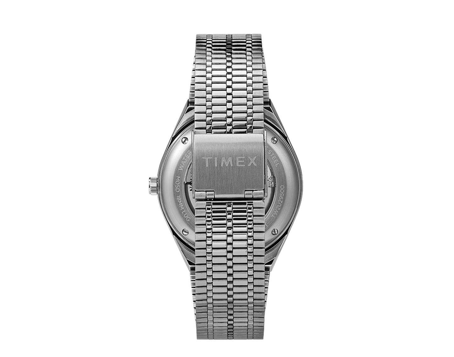 Timex Q M79 Automatic 40mm Stainless Steel Bracelet Black/Black Watch TW2U78300ZV