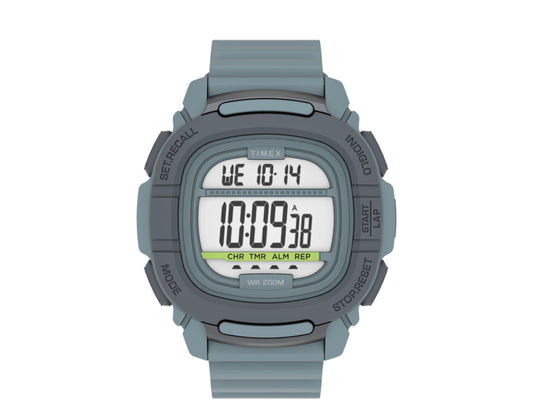 Timex Boost Shock 47mm Resin-Silicone Strap Blue/Grey Watch TW5M35800VQ