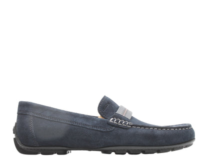 Geox Moner Mocassin Loafer Navy Suede Men's Shoes U0244A-00022-C4002