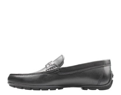 Geox Moner Mocassin Loafer Black Leather Men's Shoes U0244A-00043-C9999