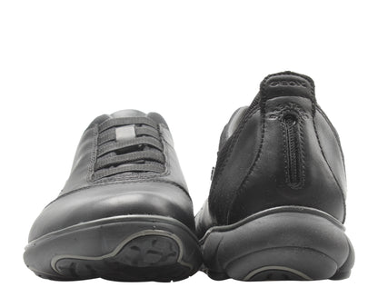 Geox Nebula Slip-On Black Leather Men's Casual Sneakers U52D7B-00046-C9999