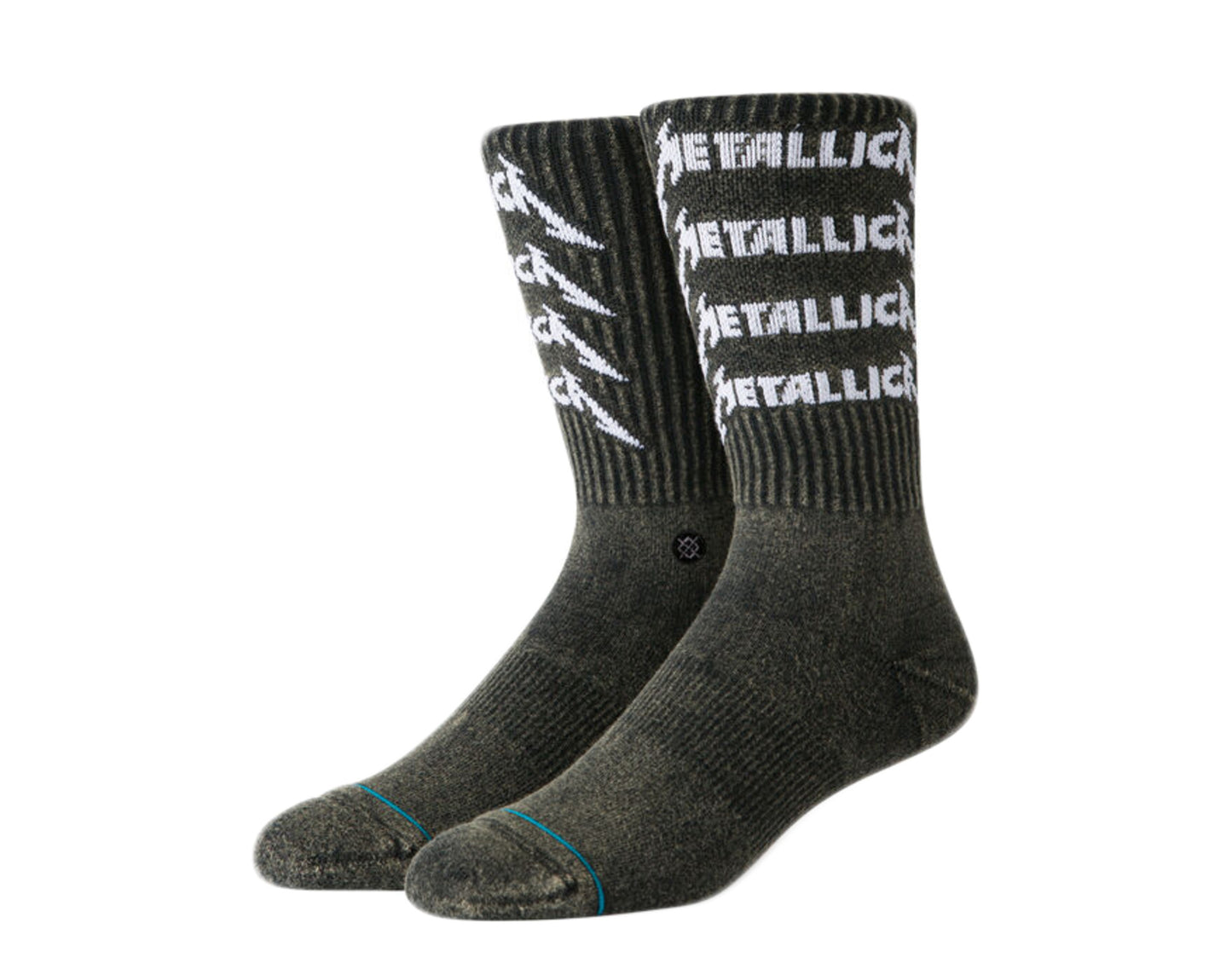 Stance Classic Metallica Stack Crew Black Socks U556D19MES-BLK