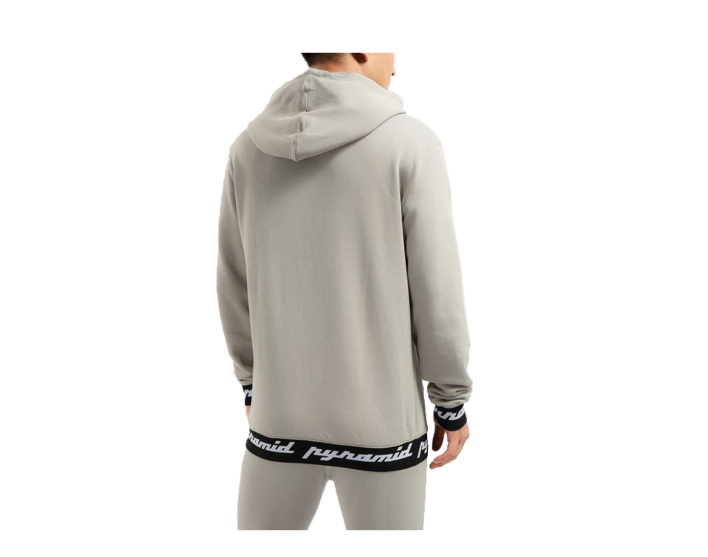 Black Pyramid Core 3D Rubber Patch P/O Heather Grey Men's Hoodie Y5162124-HGR