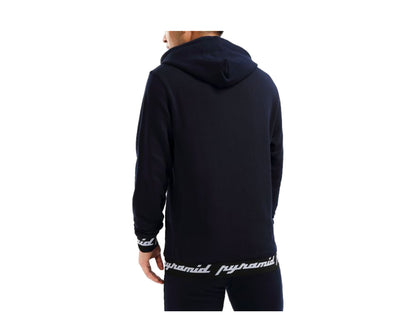 Black Pyramid Core 3D Rubber Patch P/O Navy/Lime Men's Hoodie Y5162124-NVY