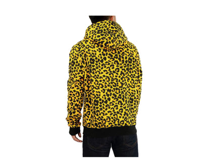 Black Pyramid Primal Animal Cheetah Pull-Over Yellow Men's Hoodie Y5162167-YLW