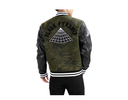 Black Pyramid Core Logo Varsity Green Camo/Black Men's Jacket Y6162107-CMO