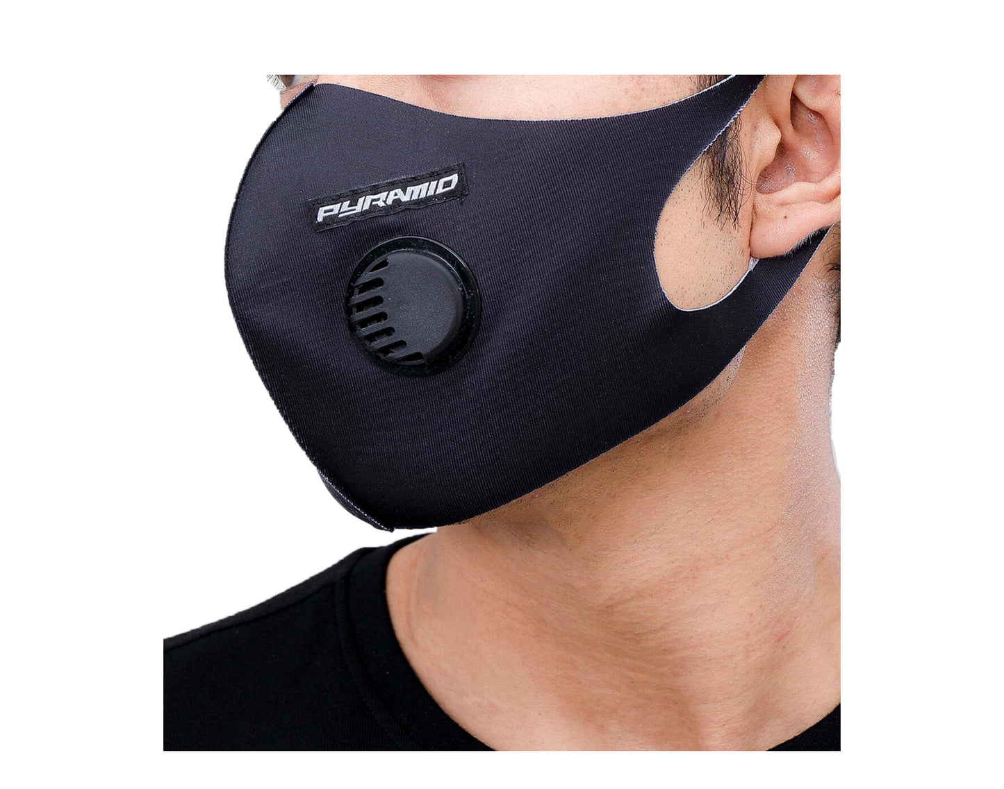 Black Pyramid Spider Web Black Face Mask Y7162586-BLK