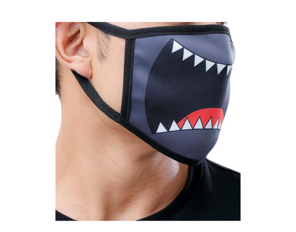 Black Pyramid Smiles Black Face Mask Y7162593-BLK