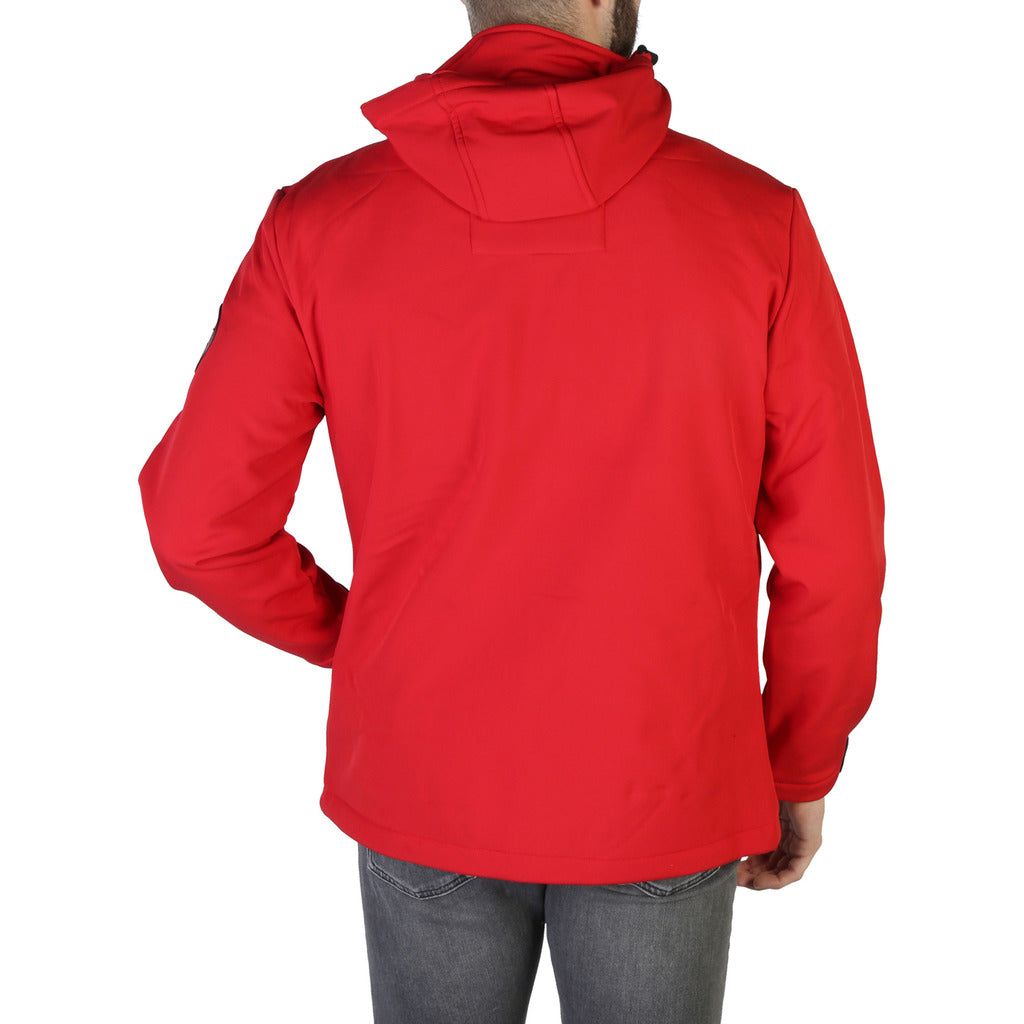 Geographical Norway Tiger Hooded Red Men's Jacket