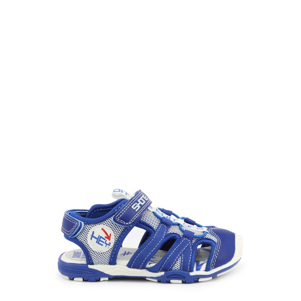 Shone Sport Ankle Strap Blue Boys Sandals 3315-035