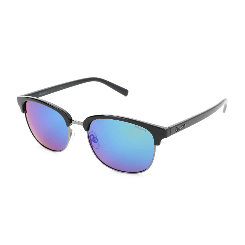 Polaroid Browline Black Blue Polarized Men's Sunglasses PLD 1012/S CVL/K7