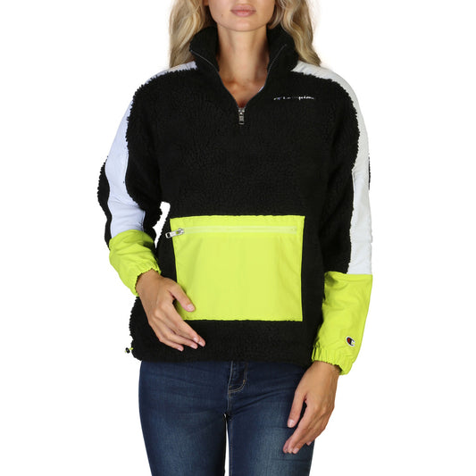 Champion Pullover Half-Zip Black/Yellow Women's Sweatshirt 113465-KK001